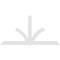 Ekena Millwork Richland Architectural Grade PVC Gable Bracket, 72"W x 36"H x 2"D x 4"F, 12/12 Pitch GBP072X36X0204RIC00 - alternate 4